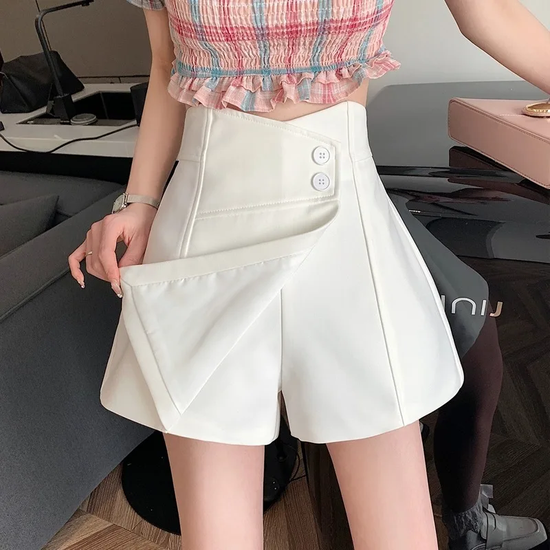 2023 new suit shorts women's spring/summer high waist thin casual