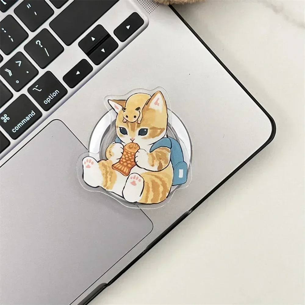 Ins Koreanische Cartoon Niedlichen Panda Katze für Magsafe Magnetische Telefon Griptok Grip Tok Stehen Faltbare Drahtlose Lade Fall Halter Halterung – Detail 16