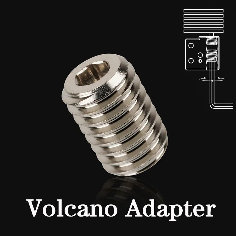 

3D printer accessories E3D volcano extrusion head heating block V6CHT nozzle copper transition block