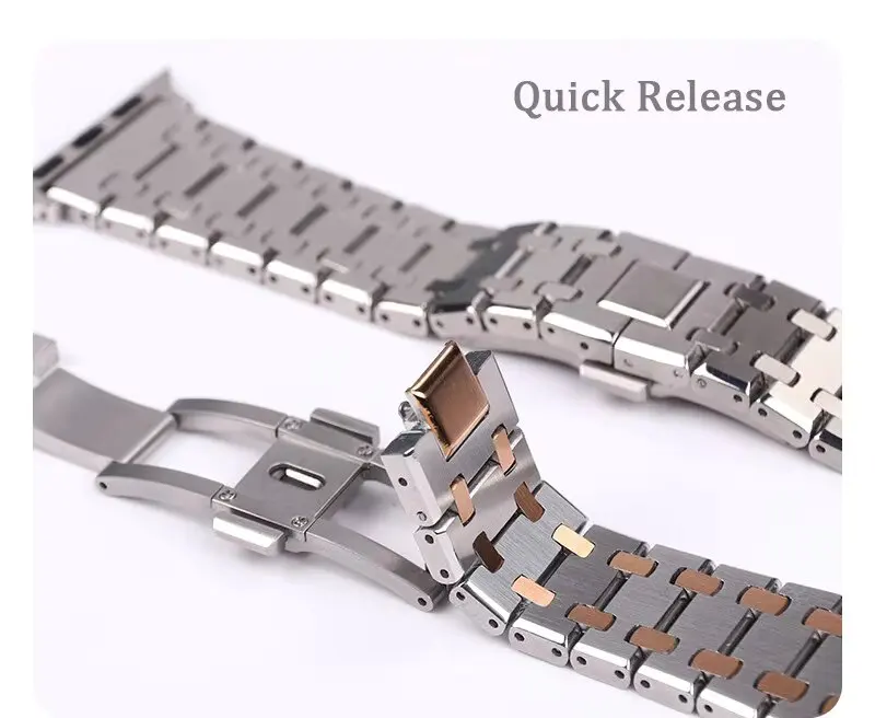 Elegant Stainless Steel Metal Business Watch Band Bracelet Strap