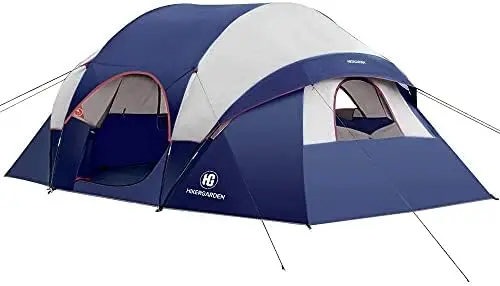 

Upgraded Camping Tent - 6/10 Person Tent for Camping Waterproof, Family Tent, Windproof Fabric, Easy Setup with Large Mesh for V