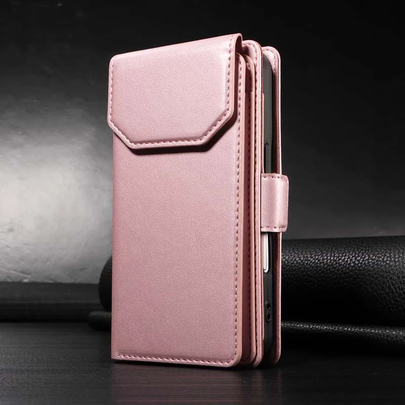 Enhanced Leather Flip Wallet Phone Cover with Multi-Card Holder