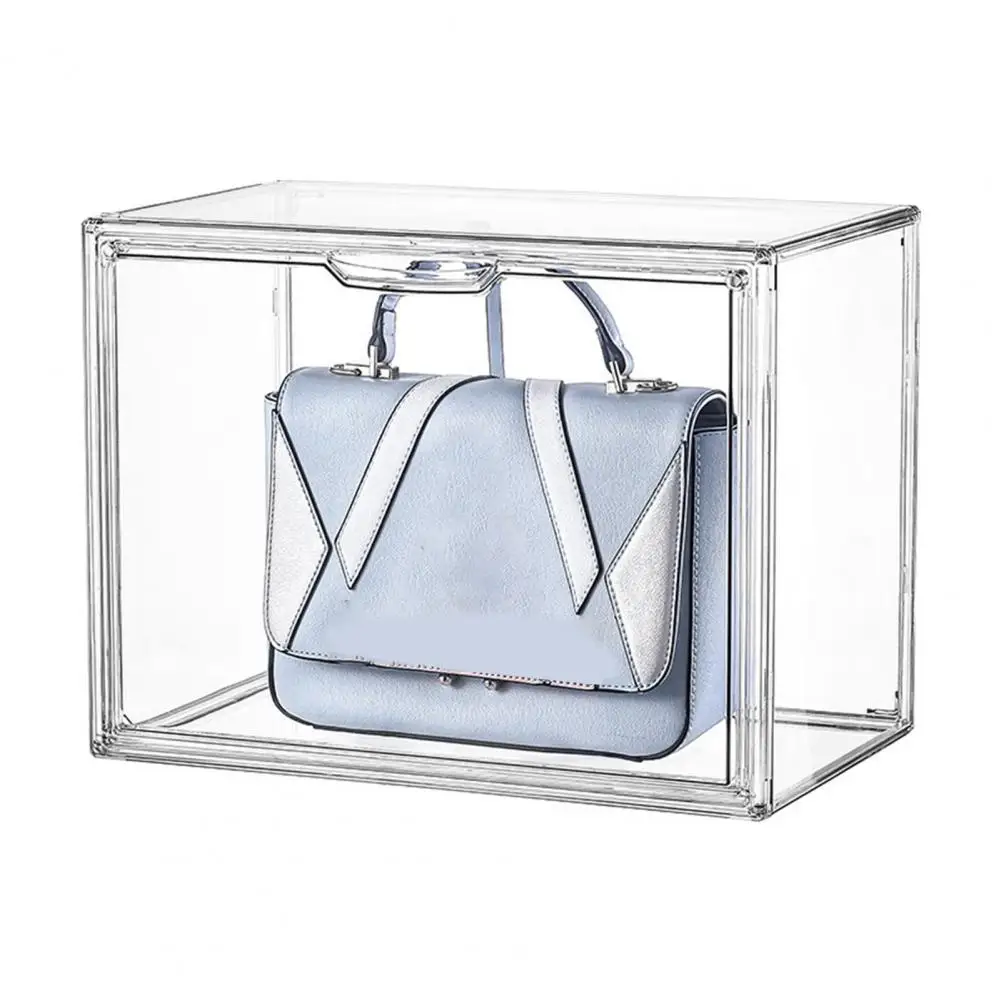 DILIBRA 4 Packs Clear Plastic Handbag Storage Organizer for Closet, Acrylic  Display Case for Purse and Handbag, Stackable Storage Boxes Bag Organizer  with Magnetic Door for Clutch Wallet Book Toys : Amazon.ca: