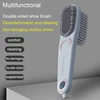 Double-sided Rubber Shoe Brush Soft Bristles Clothes Shoe Brushes Care Specialized Brush Waterproof Dirt Removal Cleaning Tool 1