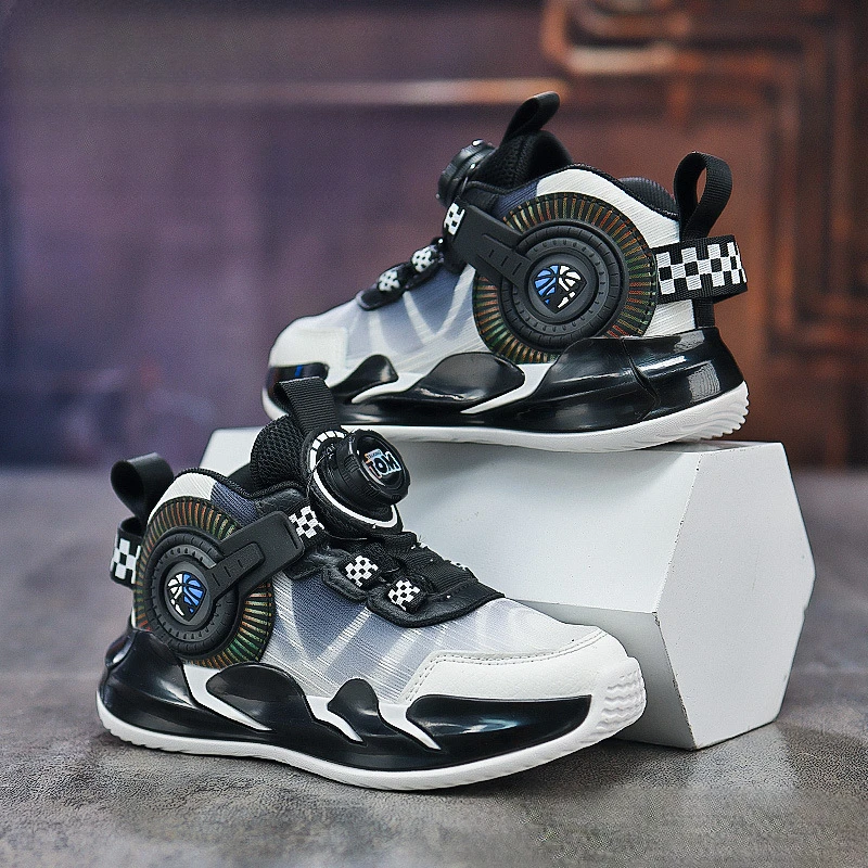

Boys' Basketball Shoes Spring and Summer 2024 New Mesh Breathable Girls' Sports Running Shoes