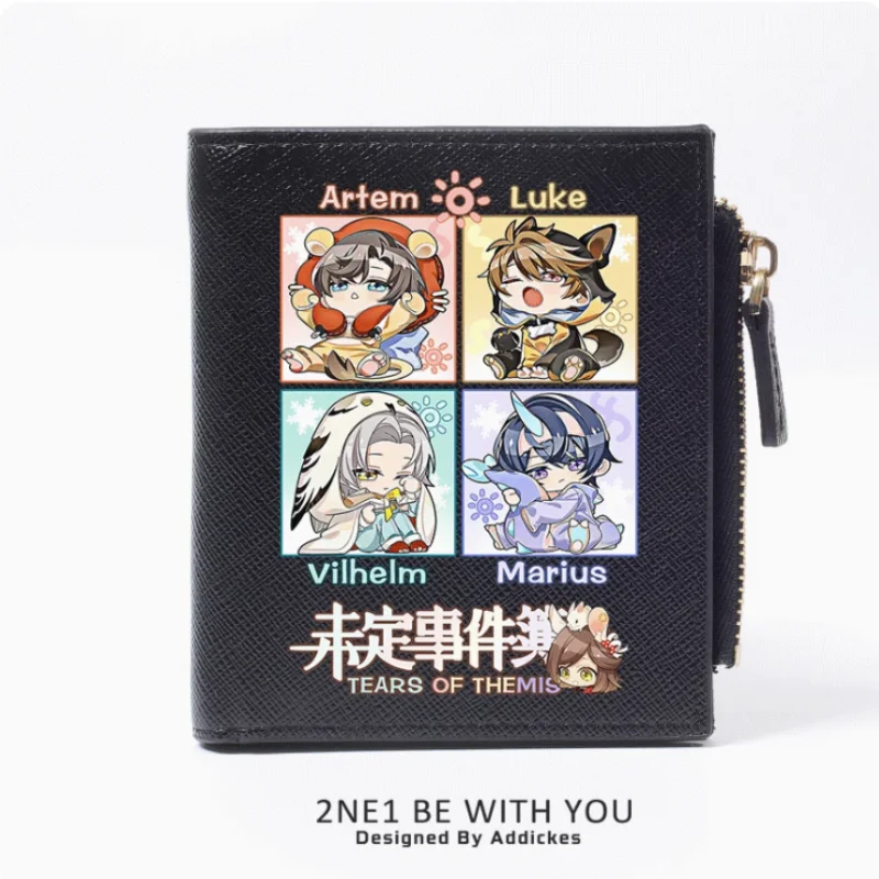 Anime Tears of Themis Luke Artem Vilhelm Zipper Wallet Fold Bag Multi Card  Coin Pocket Holder Fashion Kids Wallets Gift