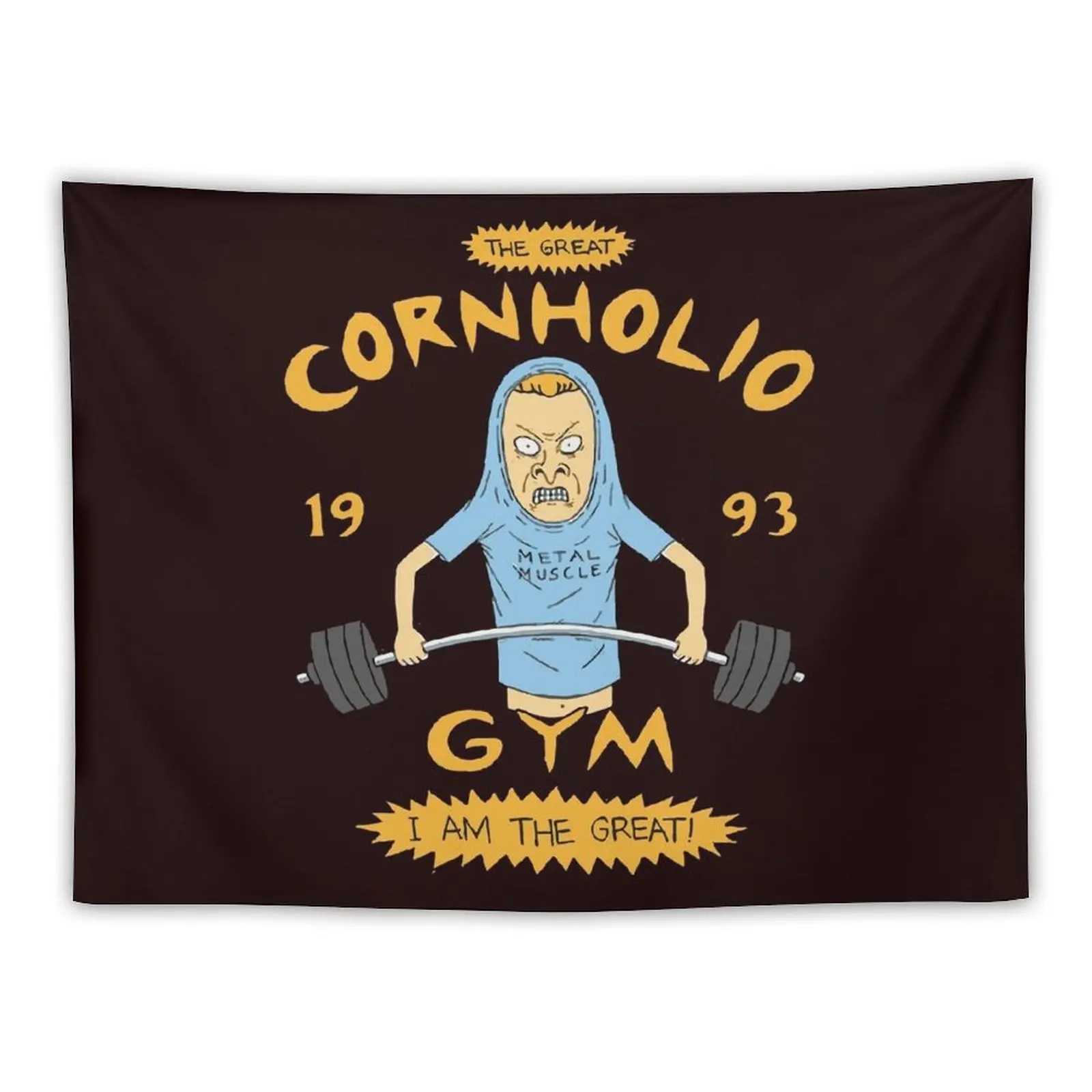

The 1990s TV Cornholio Gym Inspired Rare Artwork Tapestry Room Ornaments Bedroom Organization And Decoration Tapestry