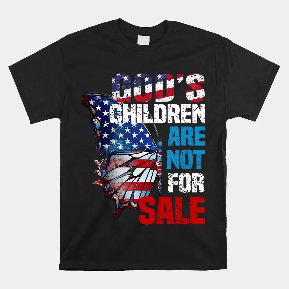 

Haunt Reaper Men T Shirt Butterfly God's Children Are Not For Sale For Student Parent Shirt Tees Tops Short Sleeves Clothing