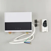110V 220V chauffe-eau instantané salle de bains cuisine mural chauffe-eau électrique LCD affichage de la température avec télécommande 5