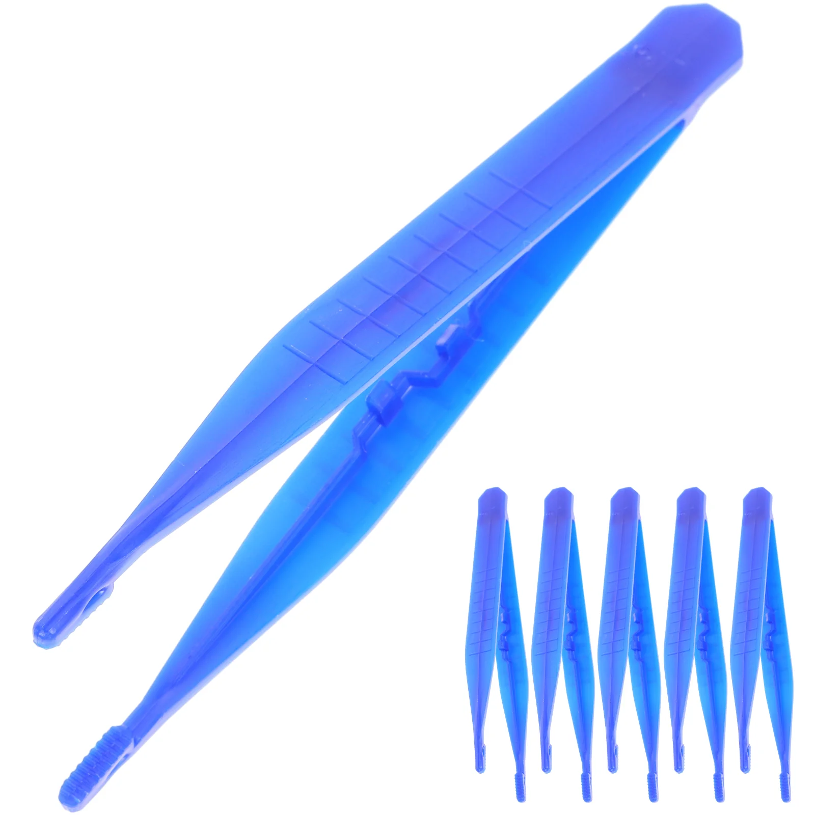 

6 Pcs Reptile Pet Feeding Tweezers Clip Lizard Reliable Reptiles Clamp Tool Plastic Clips