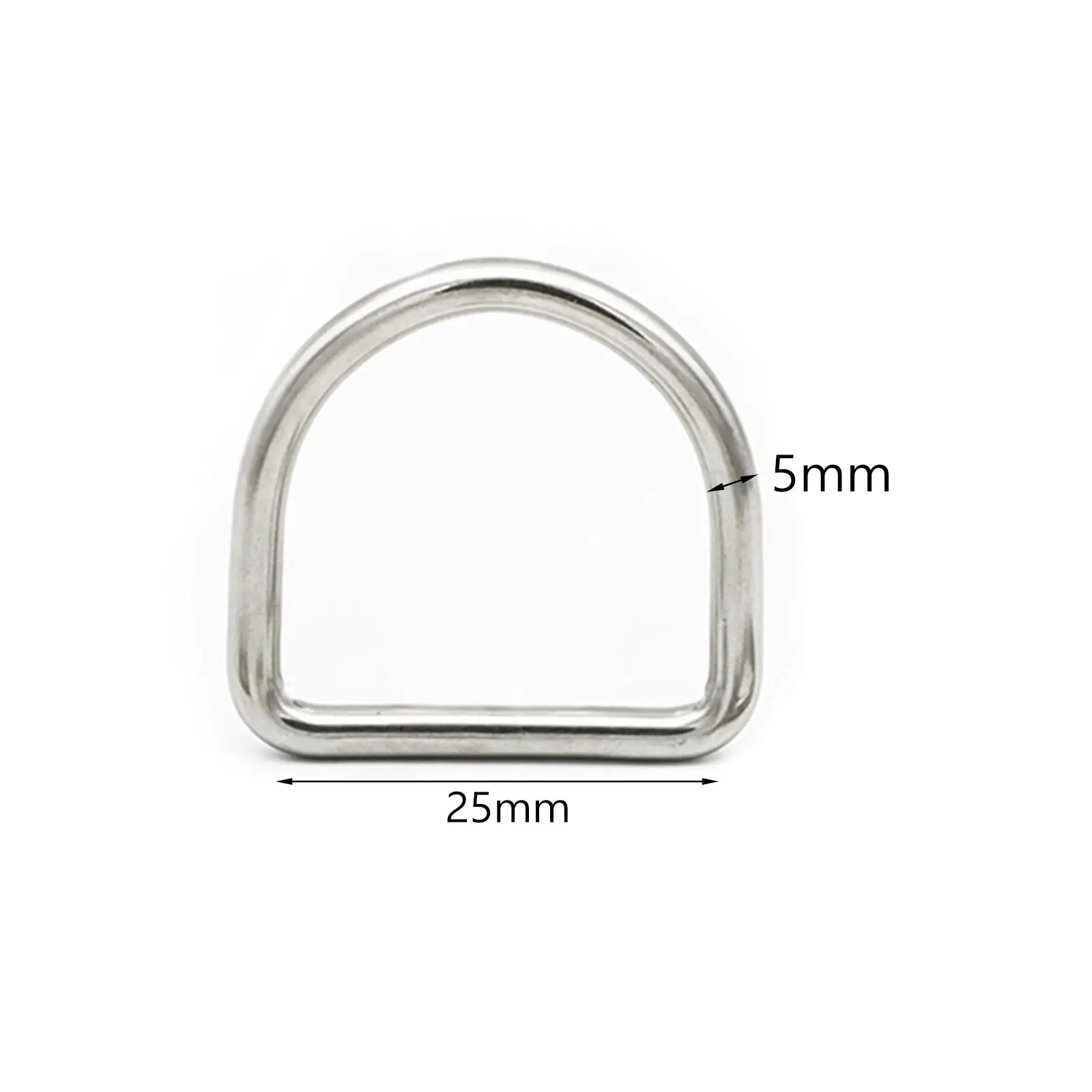 Horseshoe Shape Buckles Hardware Accessories Lightweight Stainless Steel D Rings
