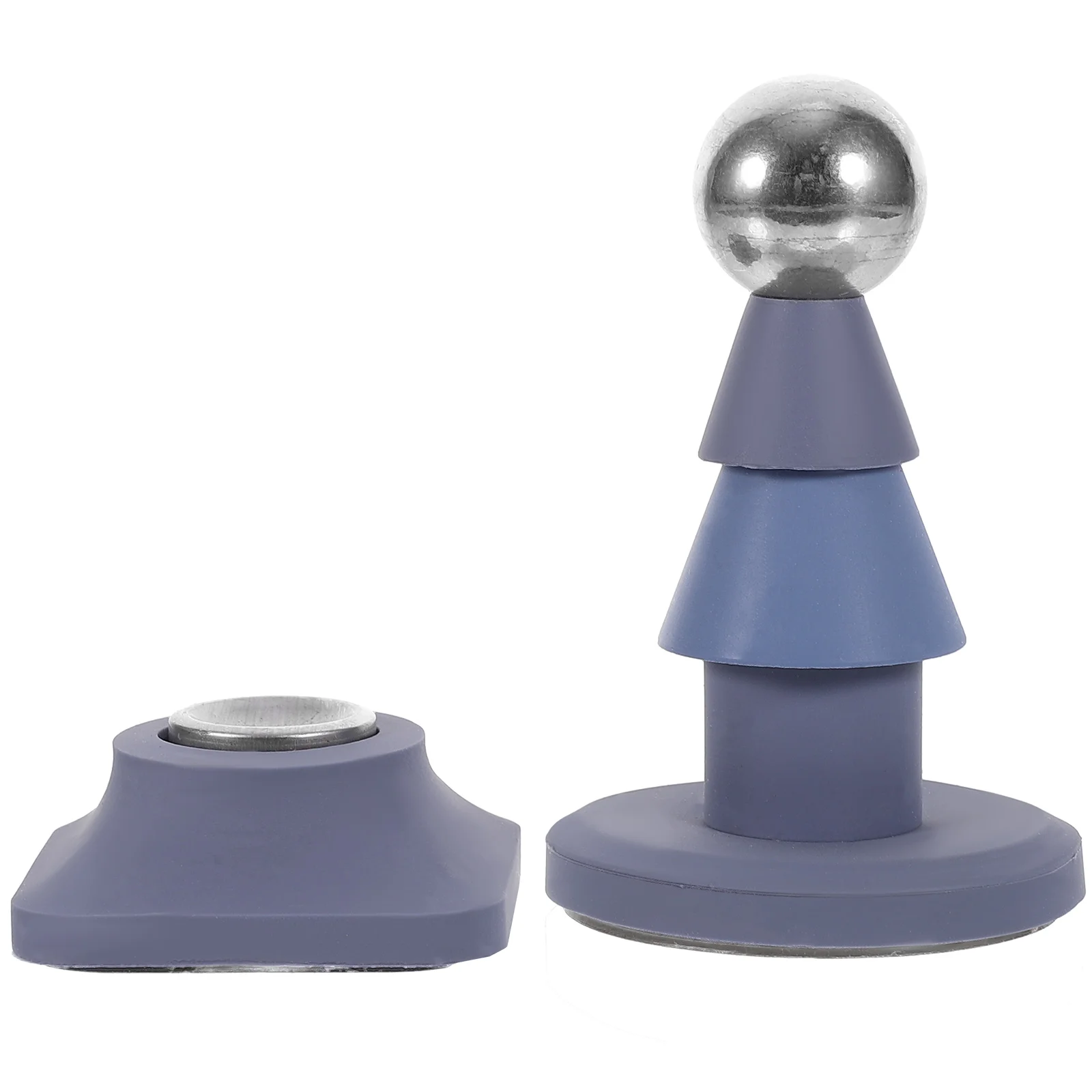 

Door Stop for Bottom of No-punch Wall Suction Bathroom Stainless Steel Floor (blue)