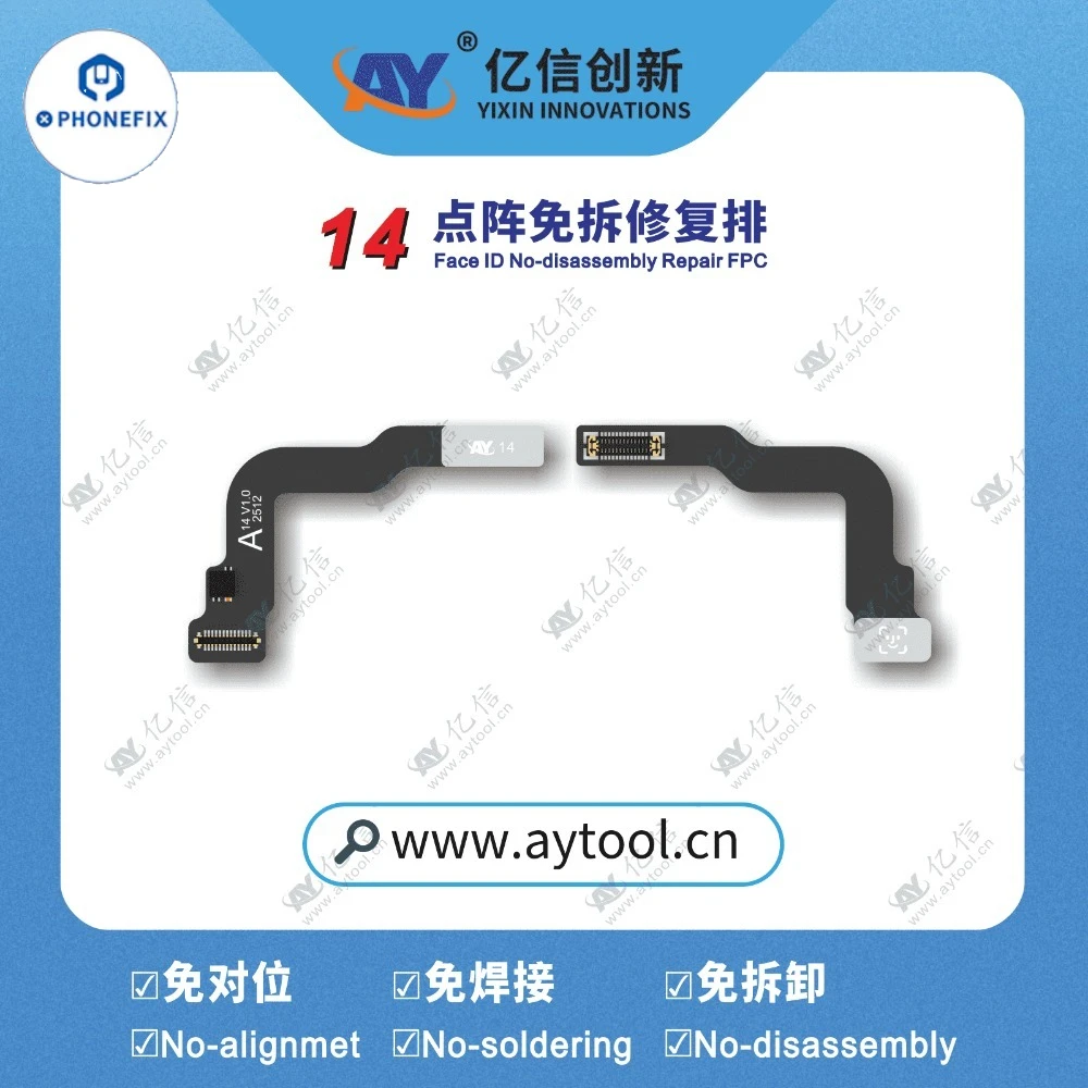 AY A108 13-16PM IR 카메라/래티스 노-디메모리얼 활성화 모듈 13 14 15 도트 매트릭스 Face ID 노-솔더링 수리 FPC 플렉스 케이블