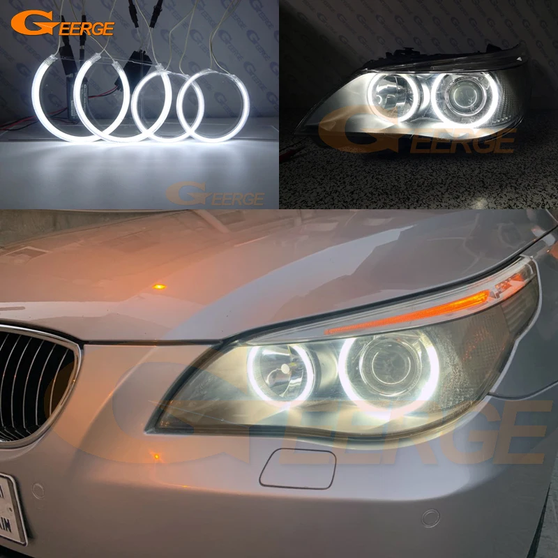 LED Angel Eyes Tuning Für BMW 5 Series E60 E61 Pre LCI Scheinwerfer 520i  530i 540i 550i 525i 545i Halo ringe Kit DRL Zubehör - AliExpress