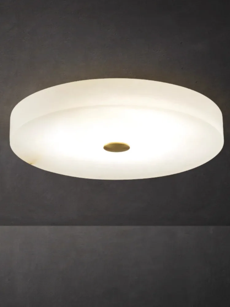 

All copper marble LED ceiling light, light luxury, modern new Chinese style minimalist restaurant, book room lighting fixtures