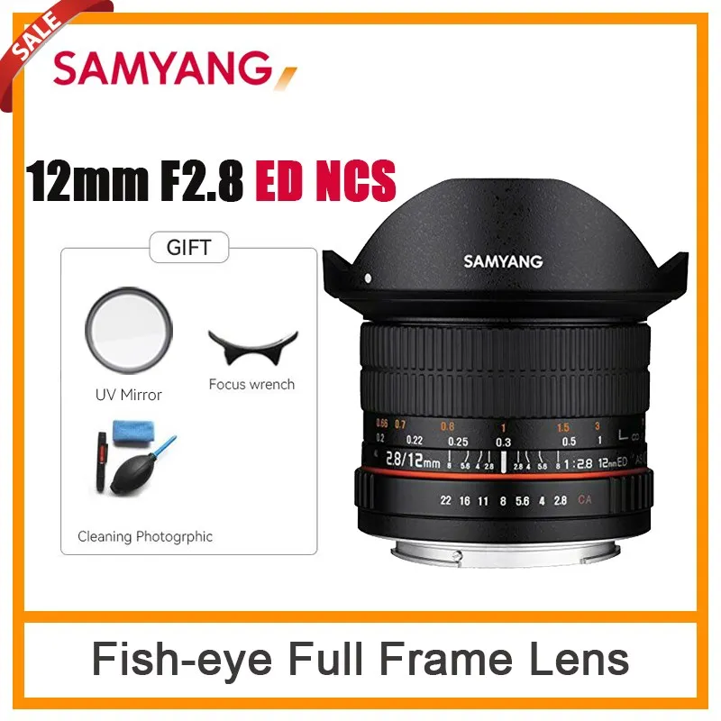 Samyang 12mm F2.8 ED AS NCS Fish-eye Full Frame Lens For Sony A/E