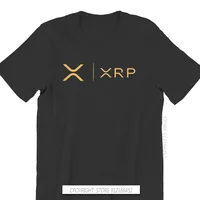 Cryptocurrency Crypto Miner XRP RIPPLE NEW GOLD SIDE BY SIDE Tshirt Harajuku Punk Men's Tshirts Tops Pure Cotton O-Neck T Shirt 2