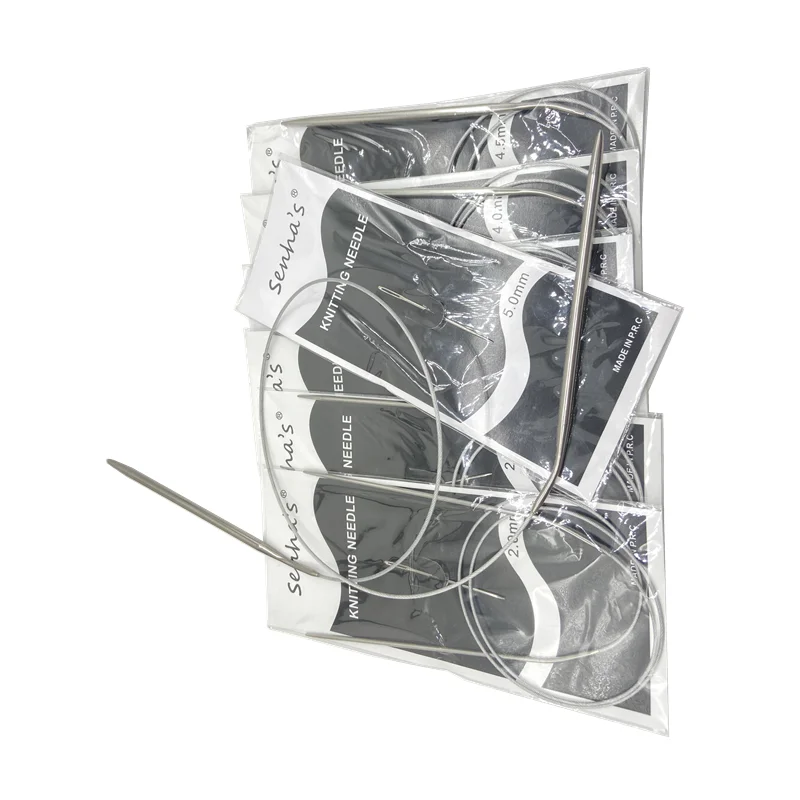 Premium Stainless Steel Crochet and Knitting Needlework Kit - 7 Piece Set