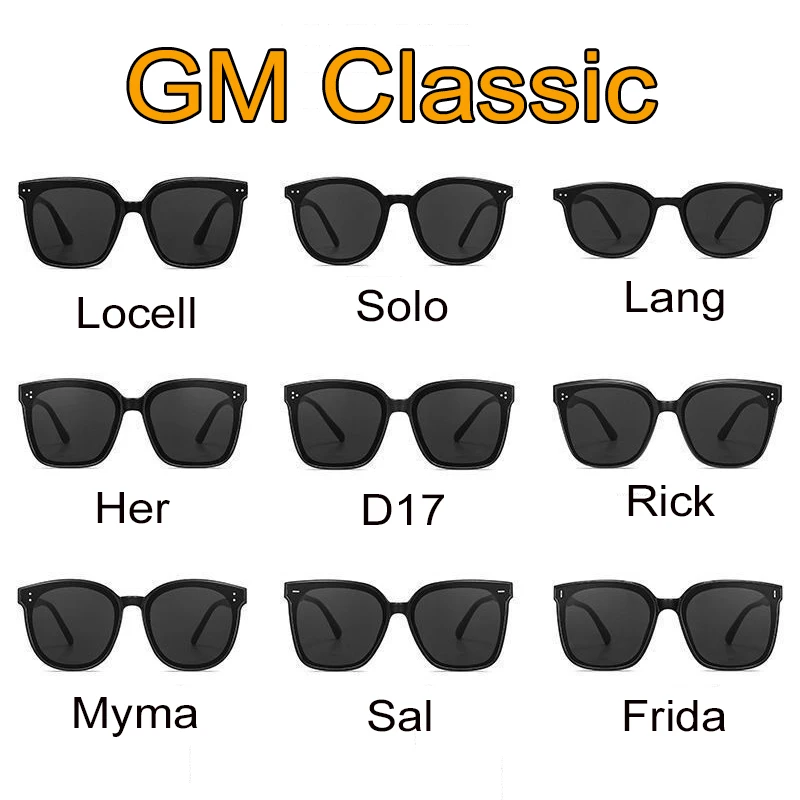 Gafas de sol GM de diseñador de marca para mujer, gafas de sol elegantes a la moda de monstruo, gafas de sol Vintage para hombre, gafas clásicas de moda de Corea_voghion.com