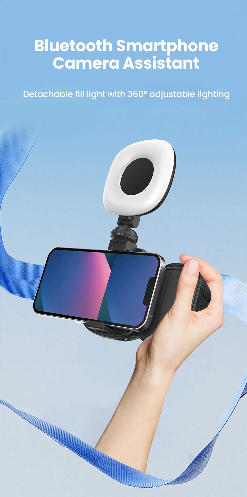 Intelligent Smartphone Camera Grip With Bluetooth Remote Shutter_voghion.com