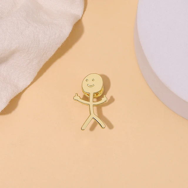 Middle Finger Pin Brooches Lapel Badge 5