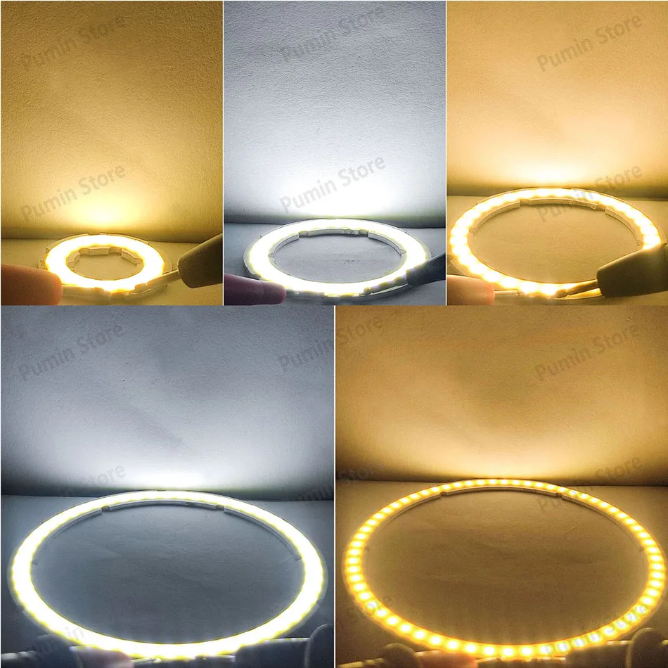 Description Picture 4 of itemLED COB DC12V Angel Eyes 20mm-120mm Aluminum Board Ring Chip LED Cold White Warm White Light For Bulb Light Source Accessories