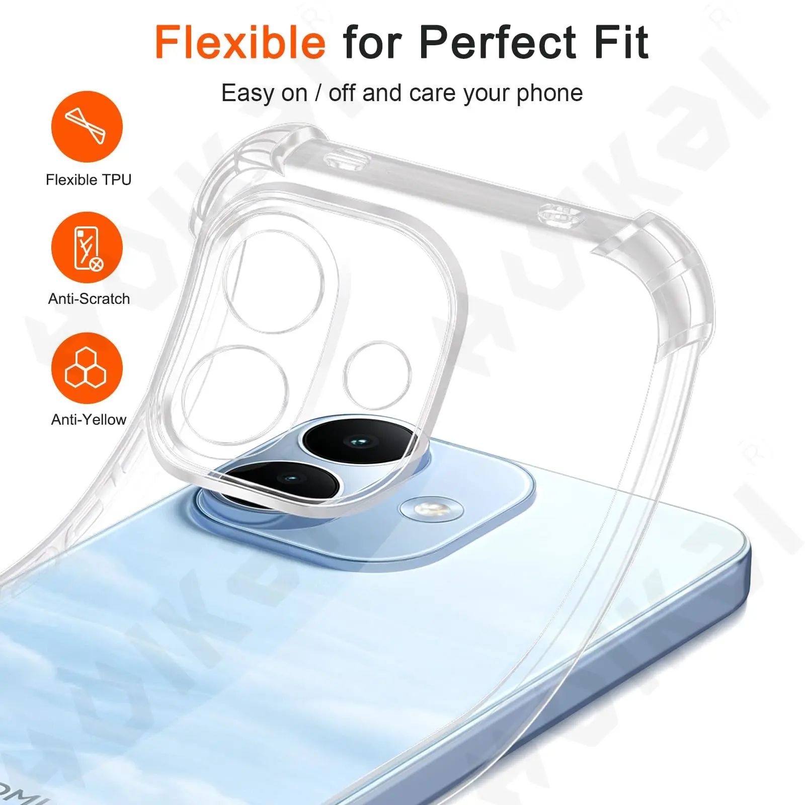 Shockproof TPU Bumper Protective Phone Case - Soft  Shell