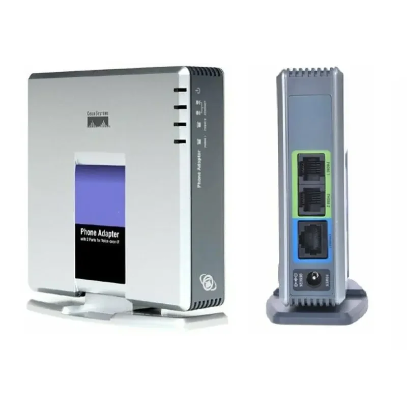 UNLOCKED For LINKSYS PAP2T-NA PAP2-NA VOIP Phone Voice Adapter With 2 FXS Ports SIP VoIP Adapter Advanced PAP2T