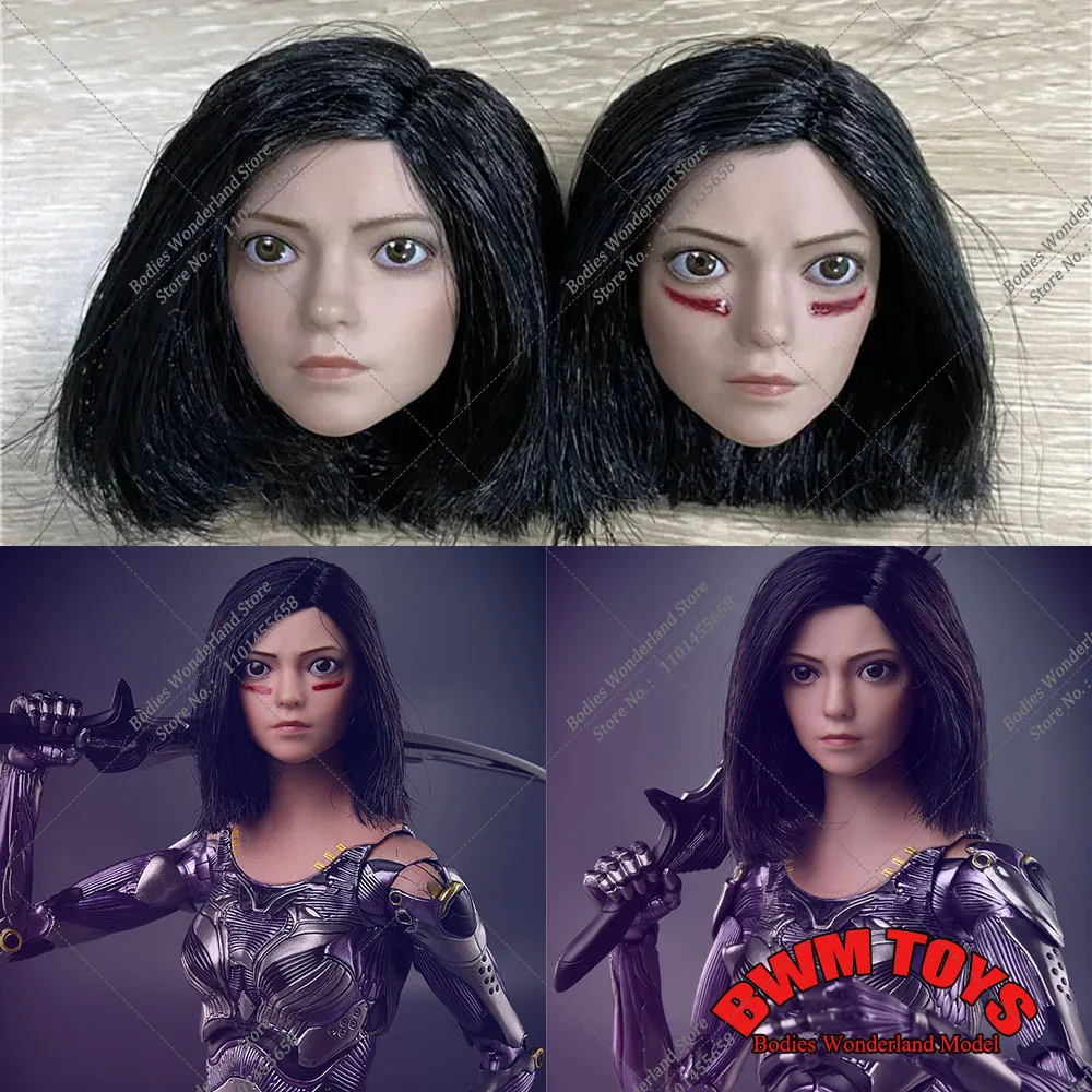 

Suntan Skin JXTOYS JX041, 1/6, голова Алита, Боевая голова ангела, Резьбовая модель, подходит для 12-дюймовой экшн-фигурки солдата