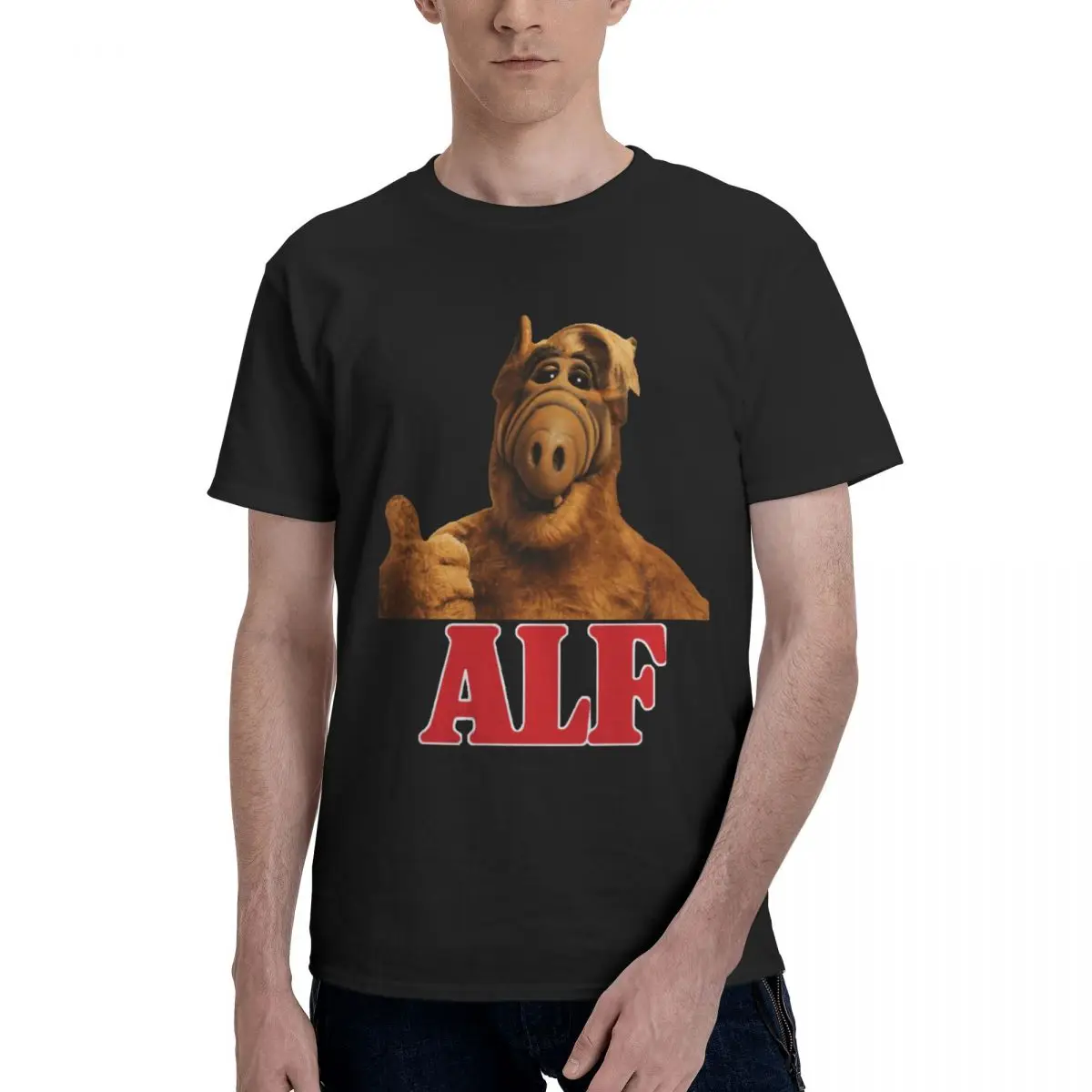 Alf Gordon Shumway Accessori T-Shirt Uomo Donna Cute Alf Meme T Shirt Girocollo Uomo Donna T-Shirt Abbigliamento
