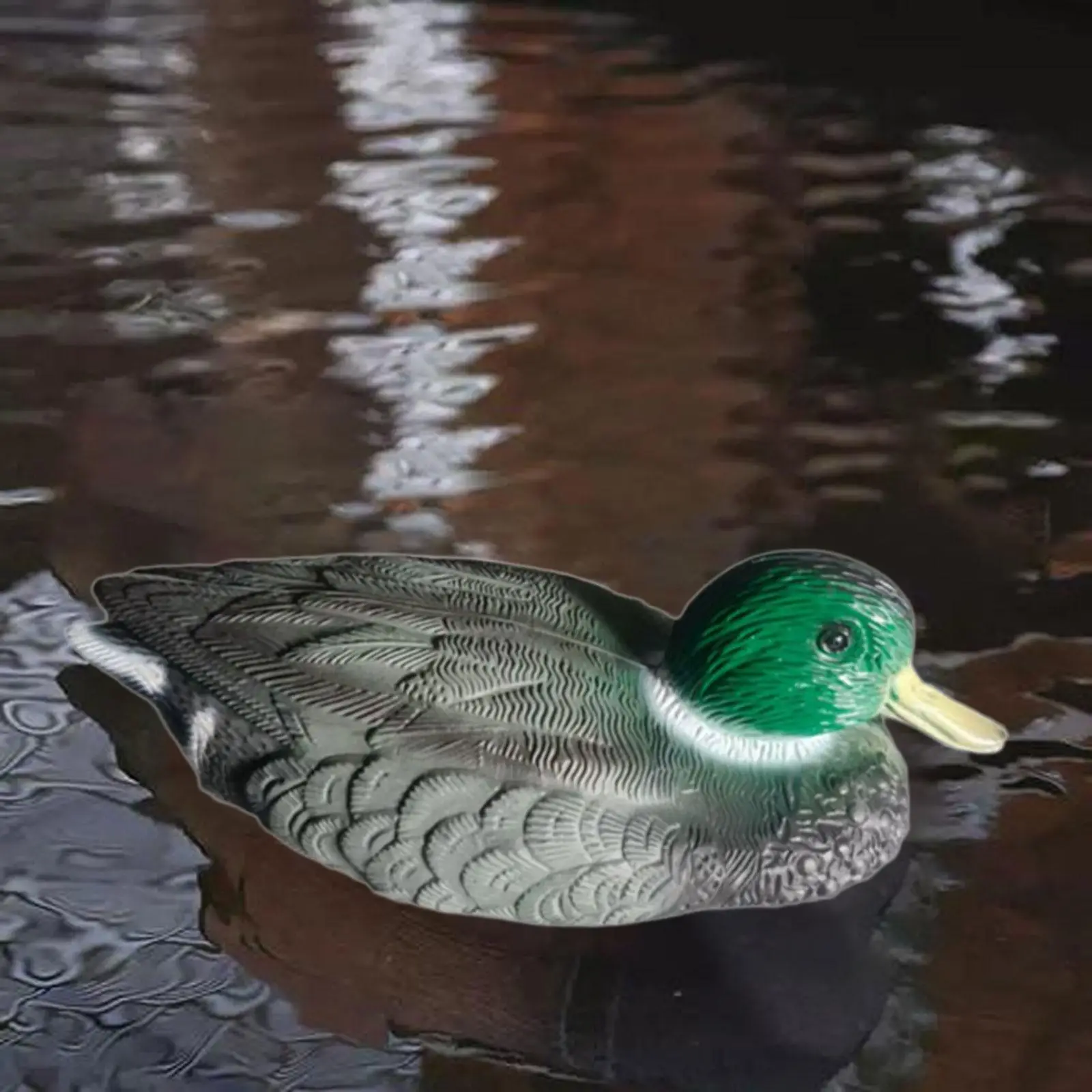 Floating Duck Decoy Realistic Fake, Decorative, Easy to Place, Duck Statue, Hunting Decoy Pond Decor for Yard, Outdoor Patio