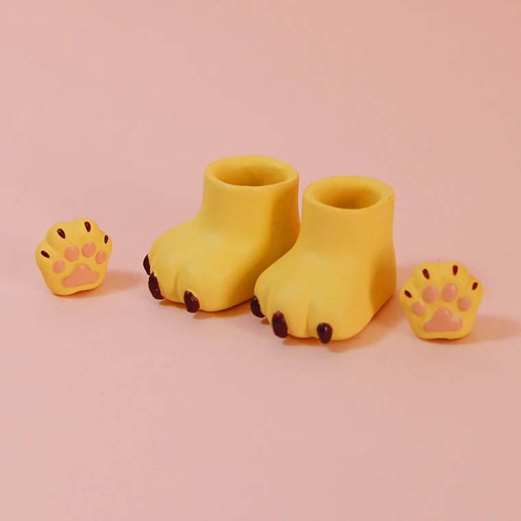 Ob11 YMY Dolls Cat hand Doll Cat Feet Accessories Replacement Foot Ymy Gestures With Magnet  Diy Toys For Ymy, Dod, Gsc Body 6
