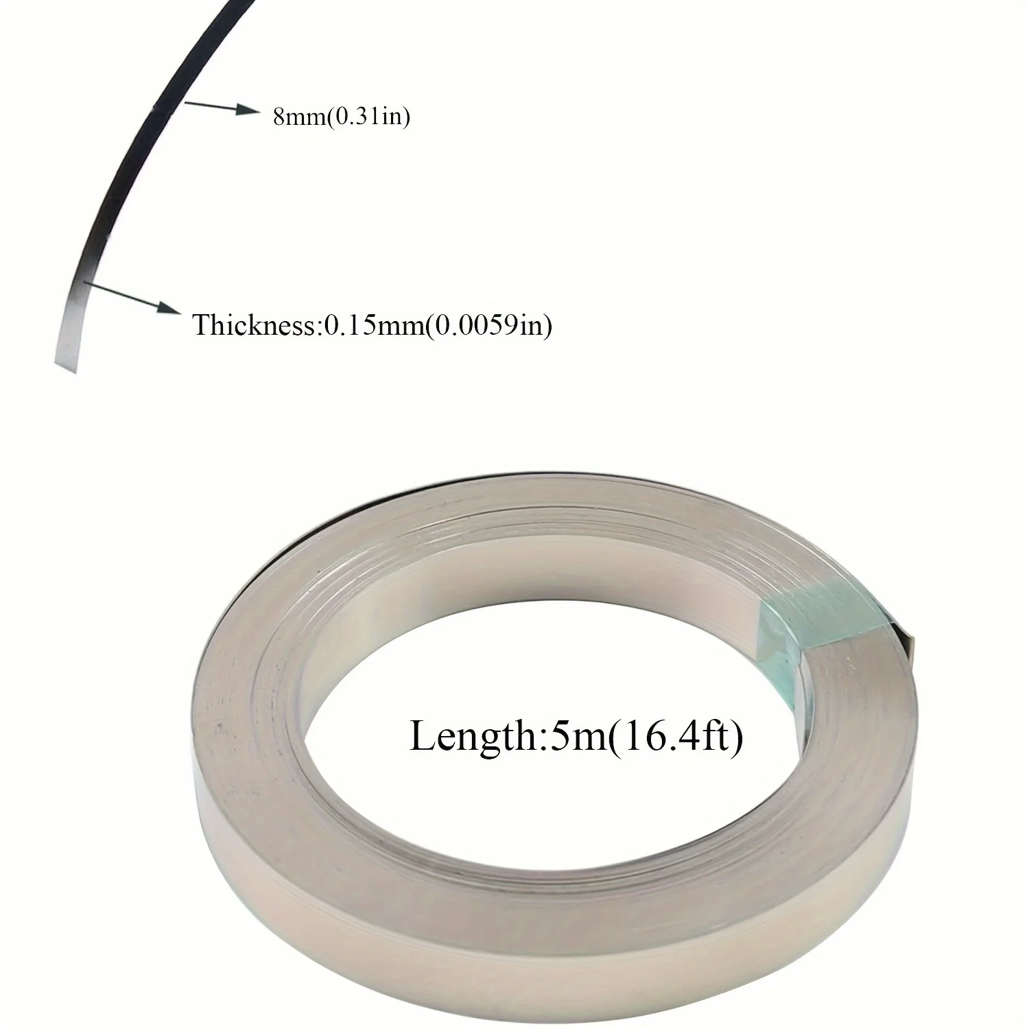 5M/roll Coated Nickel Strip Welding Purity for Lithium Batteries