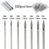 Blue Genie 10/100pcs Body Piercing Needles 14G 16G 18G Stainless Steel Disposable Ear Nose Navel Nipple Lip Piercing Needle 1
