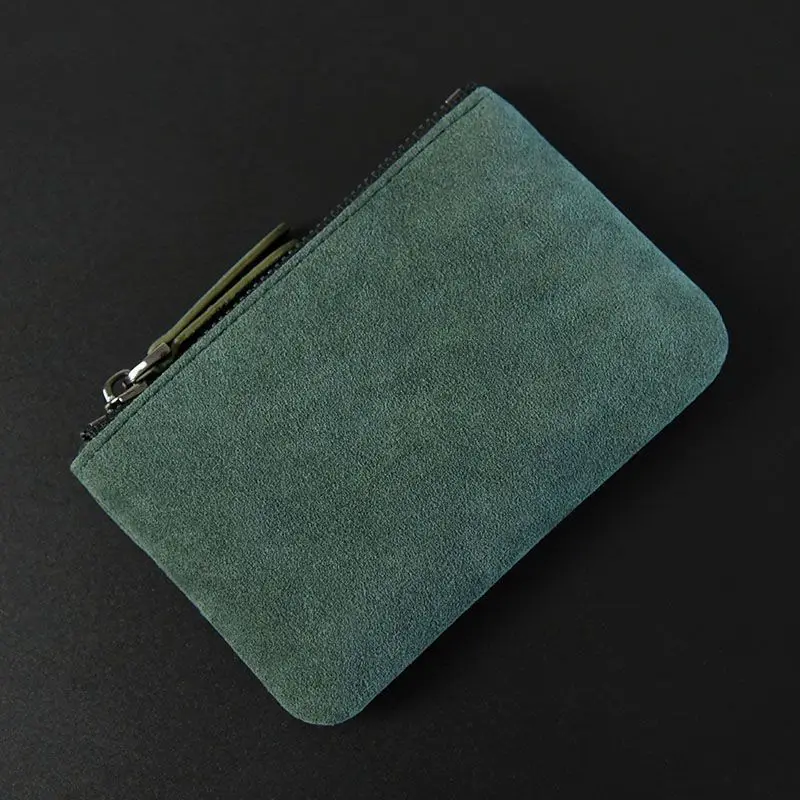 Damen Herren Münzbörse Kleine Tasche Geldbörse Wechselgeldtasche mit Reißverschluss Kinder Mini-Geldbörsen Schlanke Leder-Kreditkartenhalter – Detail 5