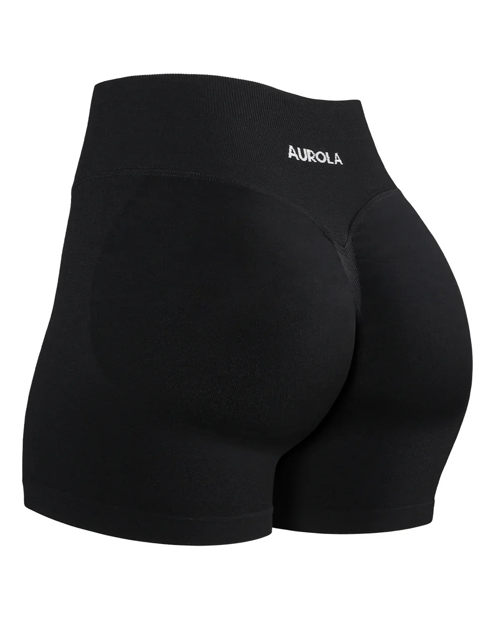 Aurola Yoga Shorts Impact Gym Shorts Women&rsquo;s Fitness Sports Ribbed Band Yoga Workout Scrunch Butt Seamless Leggings