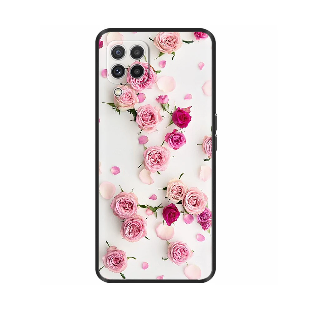 Floral Painted Silicone Protective Case - Elegant Bumper Cover