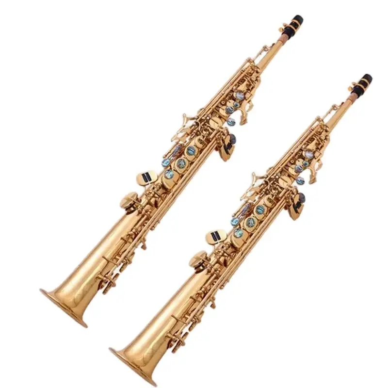 

New Straight Soprano Saxophone music instrument B Flat Soprano saxophone with case Professional shipping