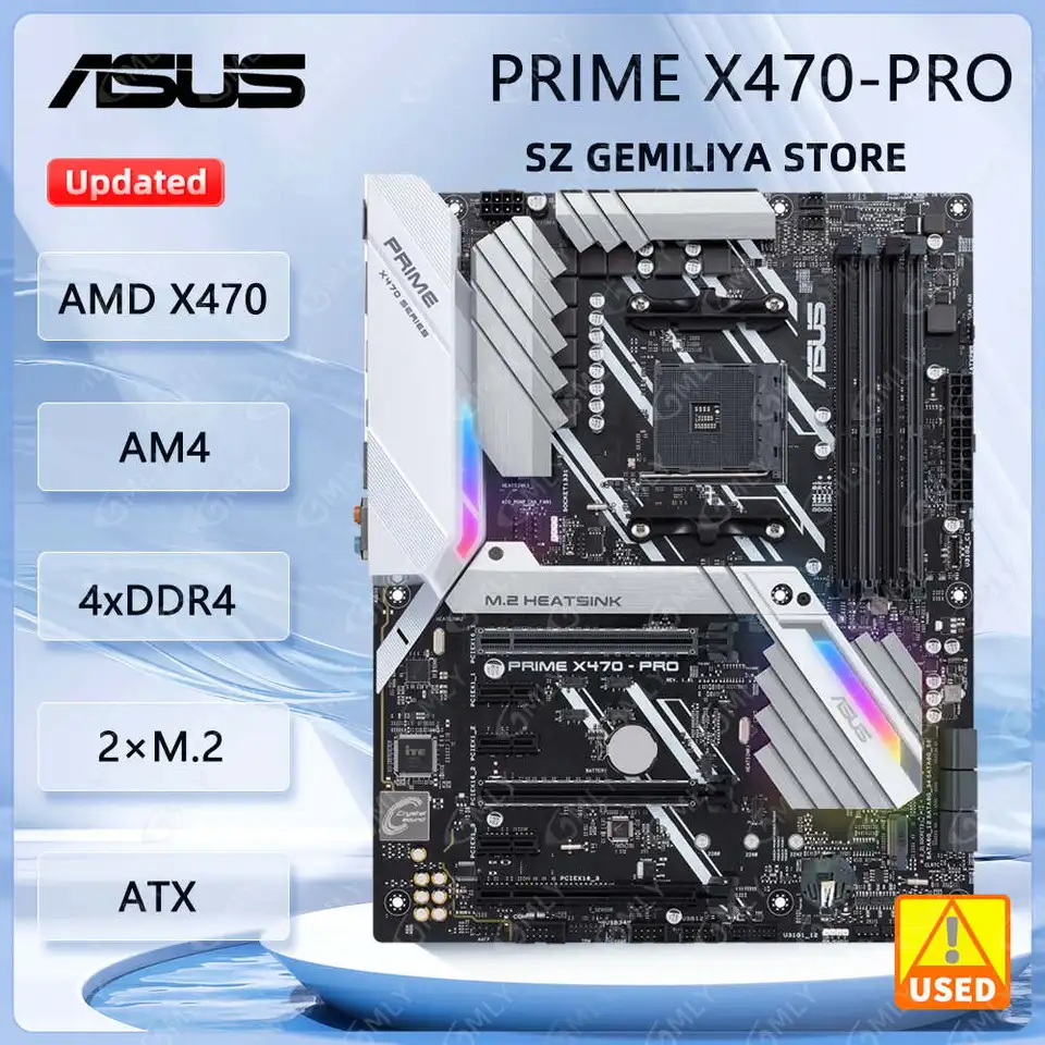 ASUS PRIME X470-PRO マザーボード AMD X470 サポート Ryzen 5 5500