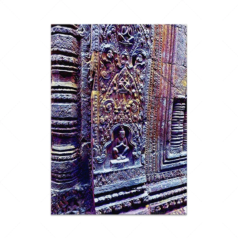 Angkor Wat originele kunstprints 2-delige set-Fowler & Astbury Gallery exclusieve limited edition prints decoratieve poster