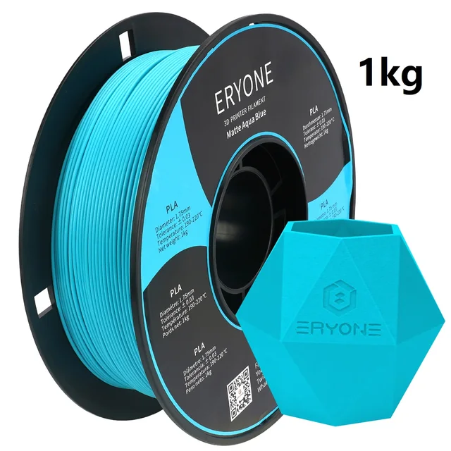 ERYONE Clearance Promotion TPU PLA PLA+ Silk Rainbow Ultra Silk 3D Printing Filament 1KG/0.5KG For FDM 3D Printer Fast Shipping Matte Lake Blue