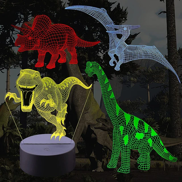 C2-Veilleuse Dinosaure 3D, 16 Couleurs, Lampe Icide à Intensité Réglable,  avec Télécommande et Fonction Tactile, Jouet, Cadeau d'Anniversaire pour  Enfant Garçon - AliExpress