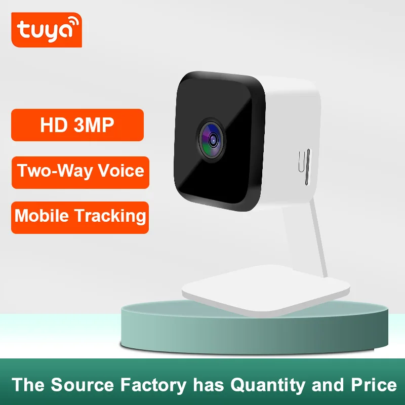 3Mp 1296P Tuya App Ir Night Vision Motion Detection Wifi Ip Camera Ai Humanoid Home Security Cctv Intercom Baby Monitor