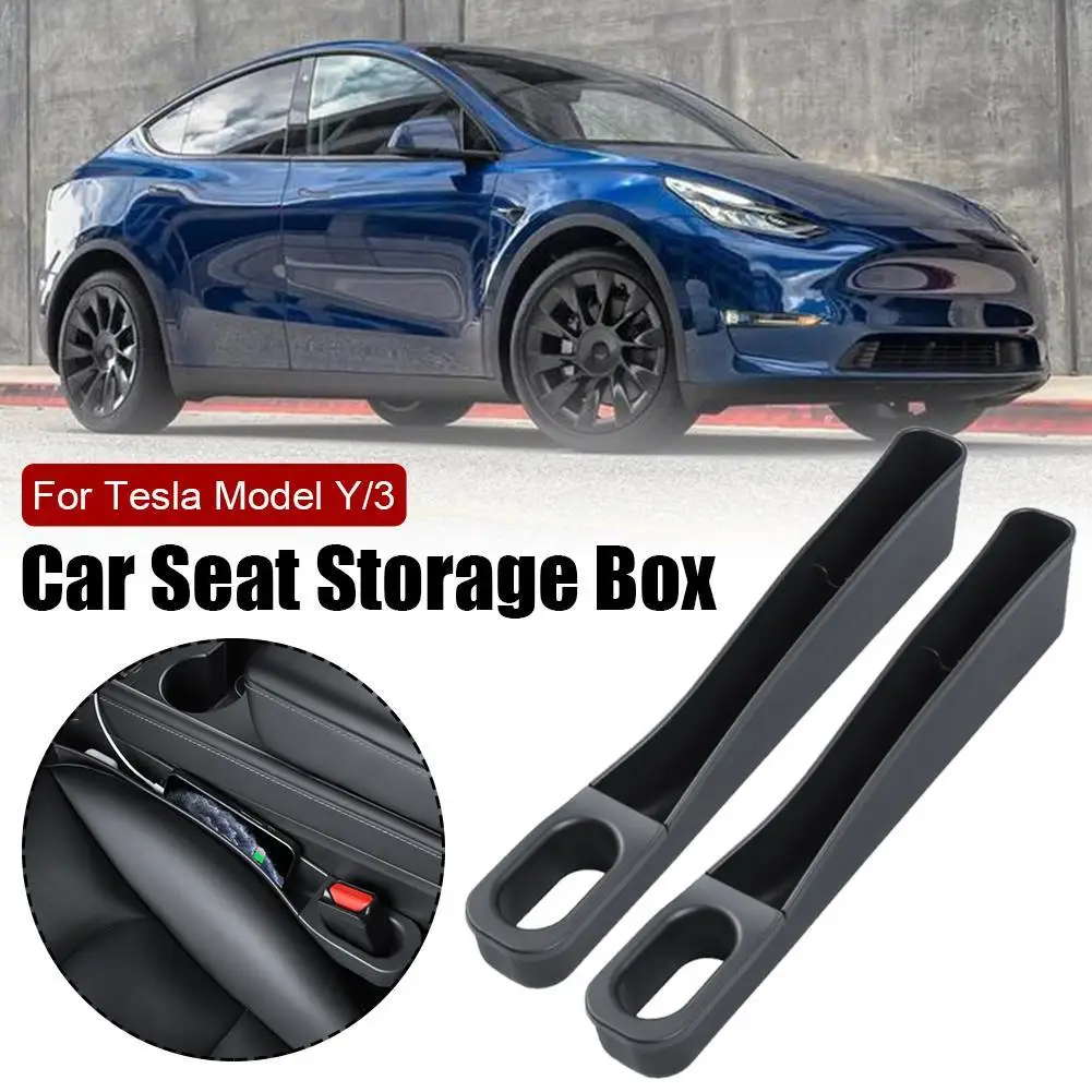 

Seat Crevice Storage Box for Tesla ModelY/3 Multifunctional Anti-Wear Miscellaneous Storage Box Car Interior Storage 1pair