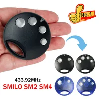 Special Offer SMILO SM4 SM2 Remote Control for Gate 433.92MHz Garage door Controls Gate Remote Control Commands 4 Channels 1