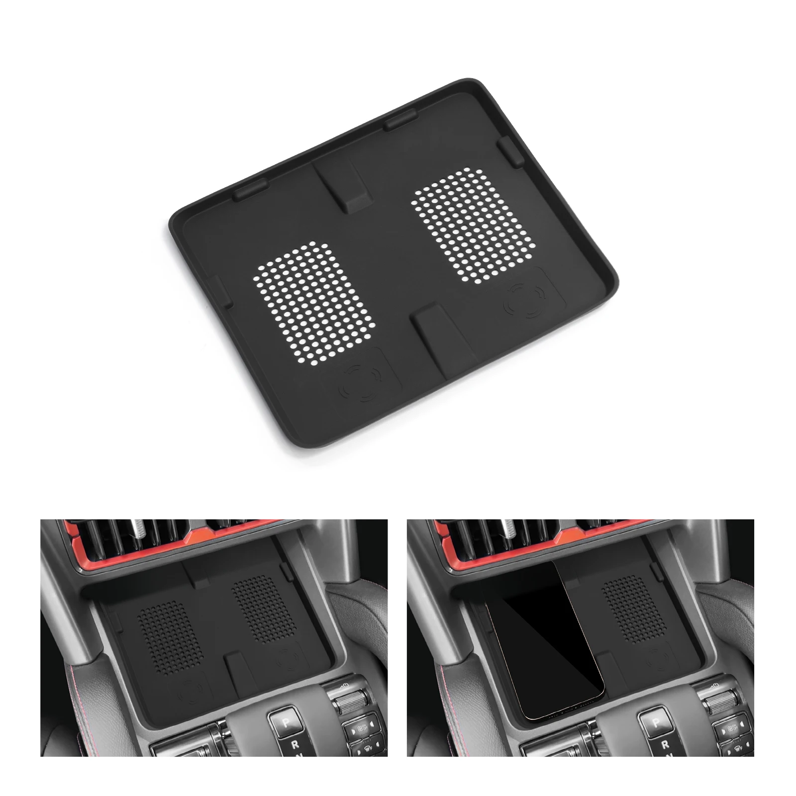 For BYD SHARK Wireless Charging Pad Car Pickup Accessories Auto Phone Non-slip Charger Mat Silicone Protective Pad wireless charging pad