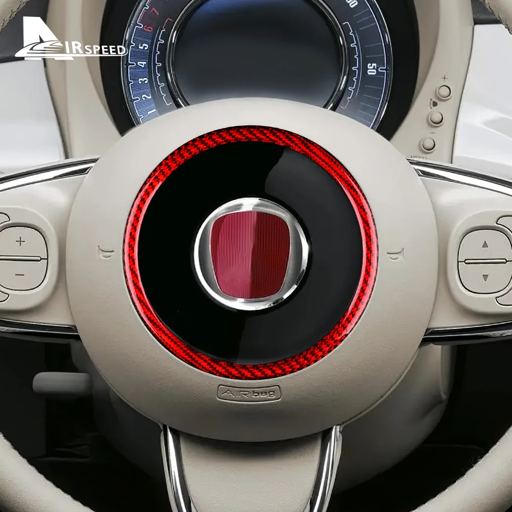 Kohlefaser Lenkradabdeckung Für FIAT 500 Abarth - Sportliches Upgrade
