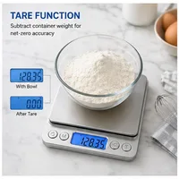 1 PC High Precision Digital Kitchen Scale Electronic Food Coffee Weighing Tool Accurate Measuring Scale for Baking Cooking Use 3