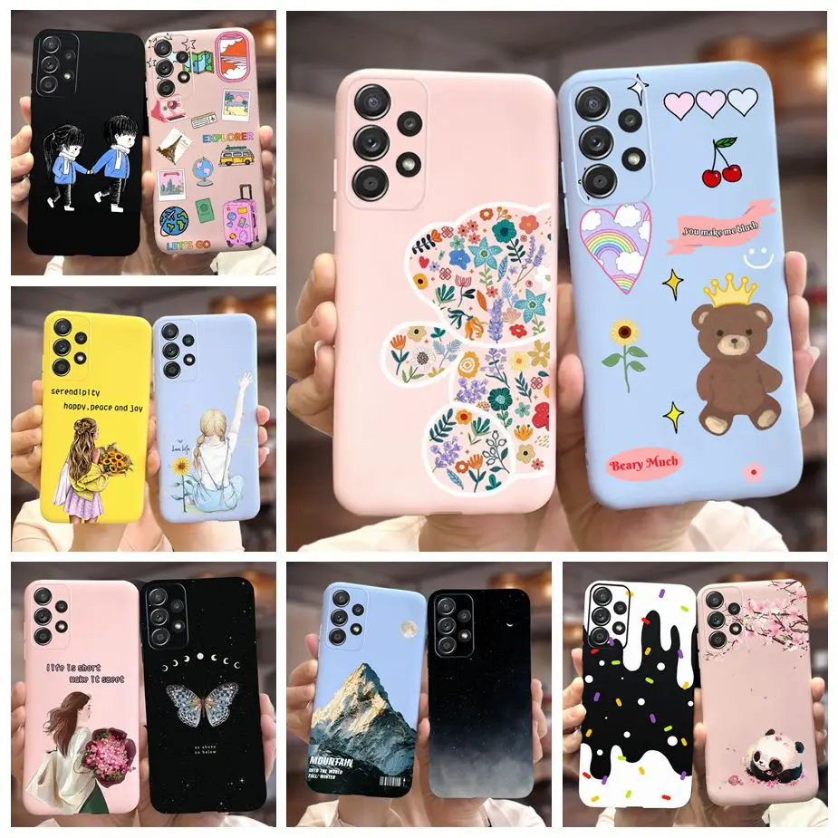 Per Samsung Galaxy A52 A52S A72 5G Custodia New Fashion Candy Cartoon Cover Per Samsung A52 A 52 S 72 Galaxya72 Custodia Morbida Tpu Fundas