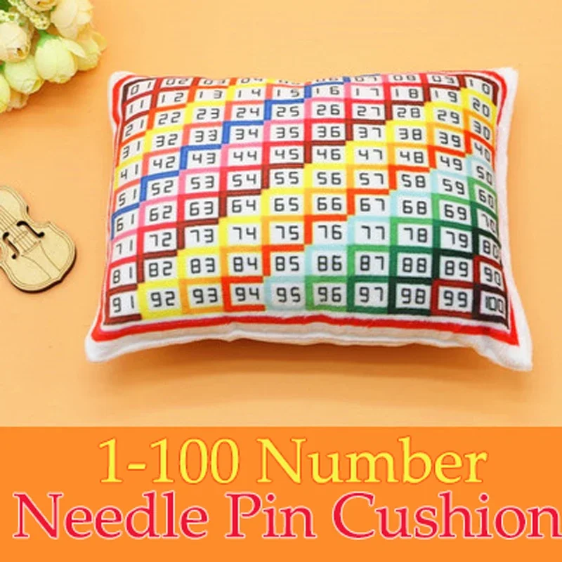 Rainbow Pillow Shaped Needle Pin Cushion Holder Cross Stitch Embroidery Sewing Accessories DIY Sewing Tools